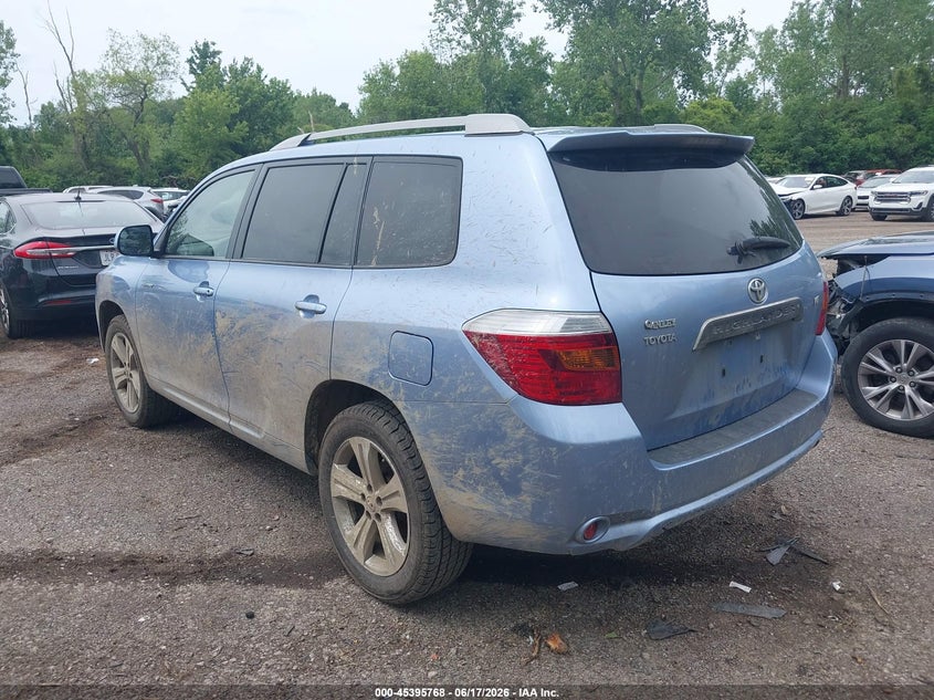 2008 Toyota Highlander VIN JTEDS43AX82036443 IAAI salvage auction — FRONT END, Salvage (Ohio), sold $3,675 on 2026-07-28 (photo 3)