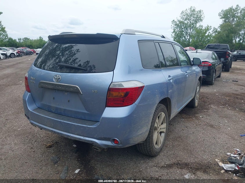 2008 Toyota Highlander VIN JTEDS43AX82036443 IAAI salvage auction — FRONT END, Salvage (Ohio), sold $3,675 on 2026-07-28 (photo 4)