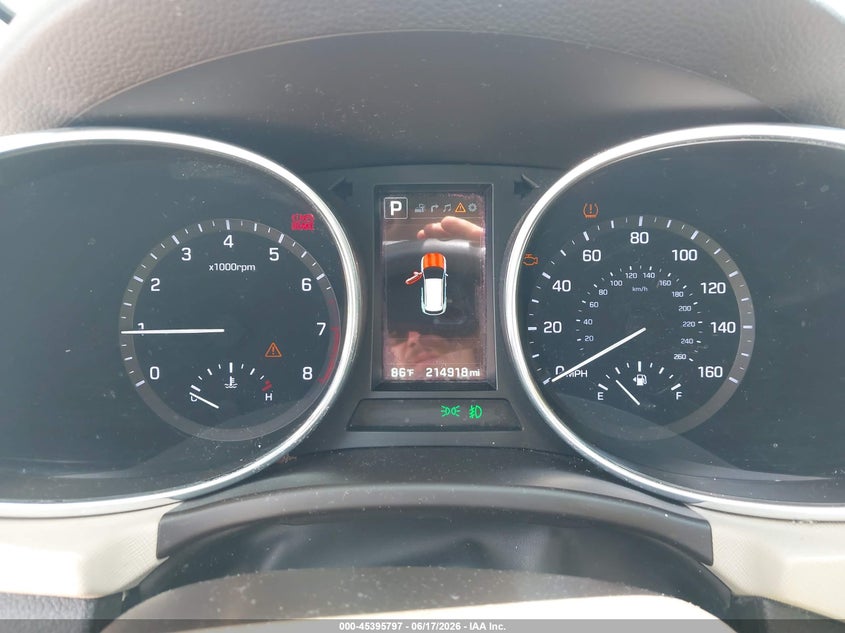 2017 Hyundai Santa fe VIN 5XYZUDLB1HG388717 IAAI salvage auction — FRONT END, Salvage (North Carolina), sold $2,300 on 2026-08-02 (photo 7)