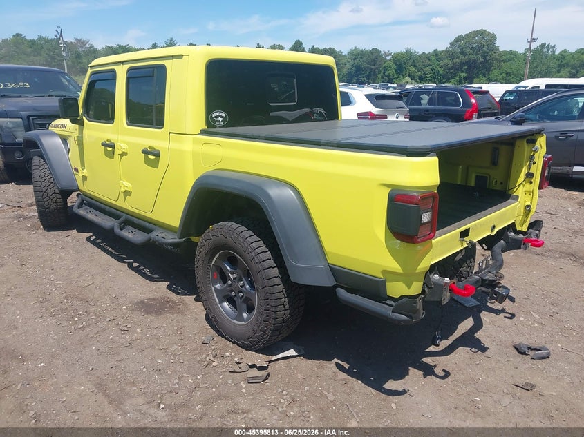 2023 Jeep Gladiator VIN 1C6JJTBG9PL563335 IAAI salvage auction — REAR END, Salvage Title, sold $13,300 on 2026-07-28 (photo 3)