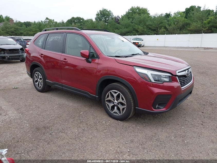 2021 Subaru Forester VIN JF2SKAJC7MH460556 IAAI salvage auction — STORM DAMAGE, Salvage Title, sold $4,050 on 2026-07-19 (photo 1)