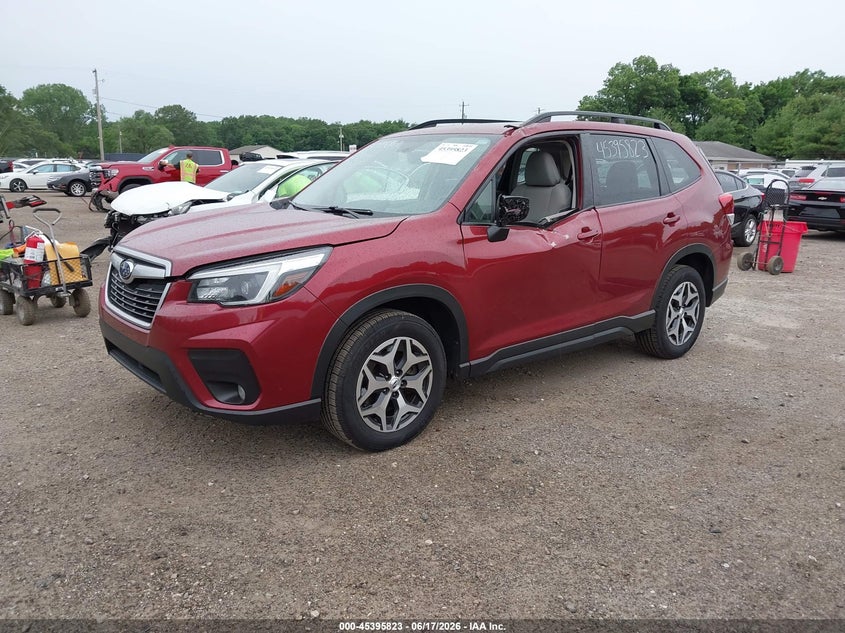 2021 Subaru Forester VIN JF2SKAJC7MH460556 IAAI salvage auction — STORM DAMAGE, Salvage Title, sold $4,050 on 2026-07-19 (photo 2)
