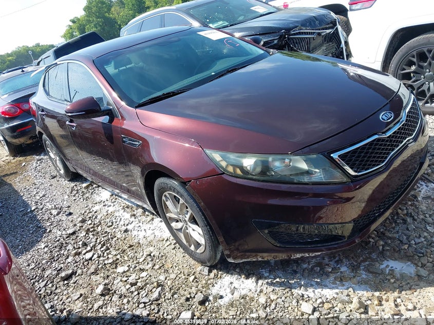 2011 Kia Optima VIN KNAGM4A79B5182130 IAAI salvage auction — FRONT END, Clear (Tennessee), sold $25 on 2026-07-29 (photo 1)