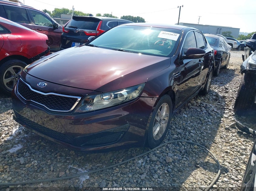 2011 Kia Optima VIN KNAGM4A79B5182130 IAAI salvage auction — FRONT END, Clear (Tennessee), sold $25 on 2026-07-29 (photo 2)