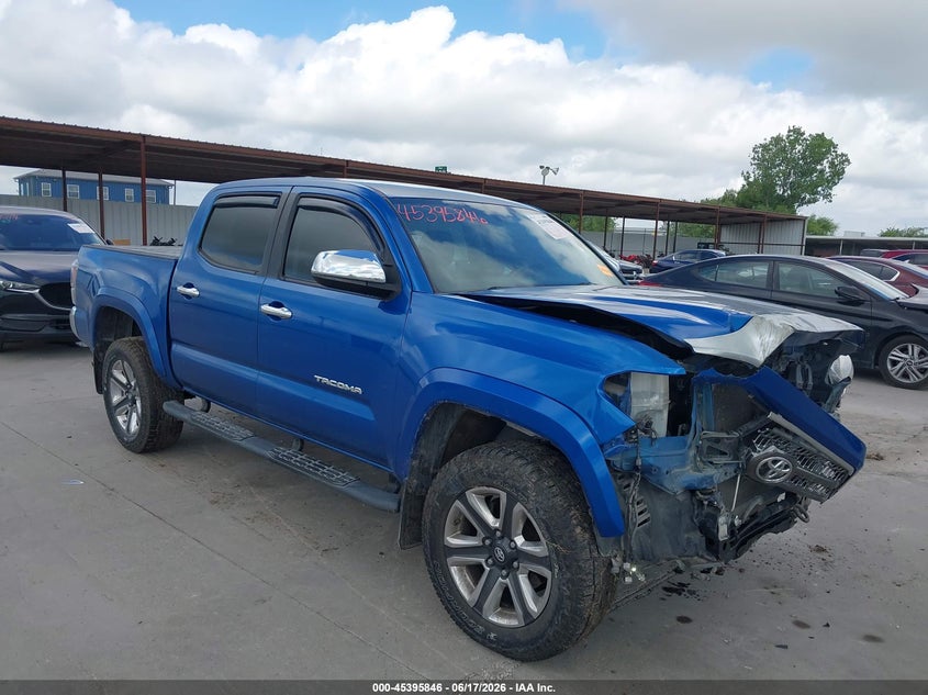 2016 Toyota Tacoma VIN 5TFAZ5CN1GX020788 IAAI salvage auction — FRONT & REAR, Salvage Title, sold $4,650 on 2026-07-12 (photo 1)