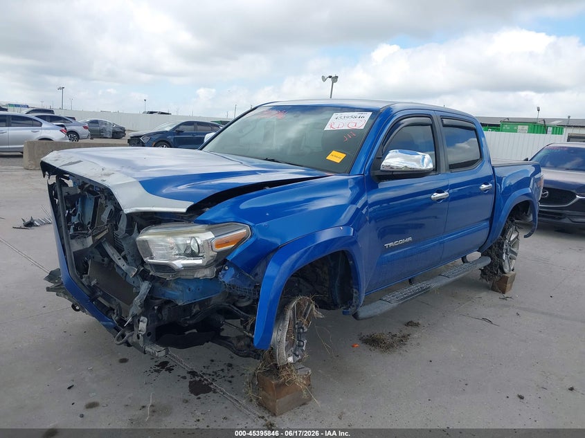 2016 Toyota Tacoma VIN 5TFAZ5CN1GX020788 IAAI salvage auction — FRONT & REAR, Salvage Title, sold $4,650 on 2026-07-12 (photo 2)