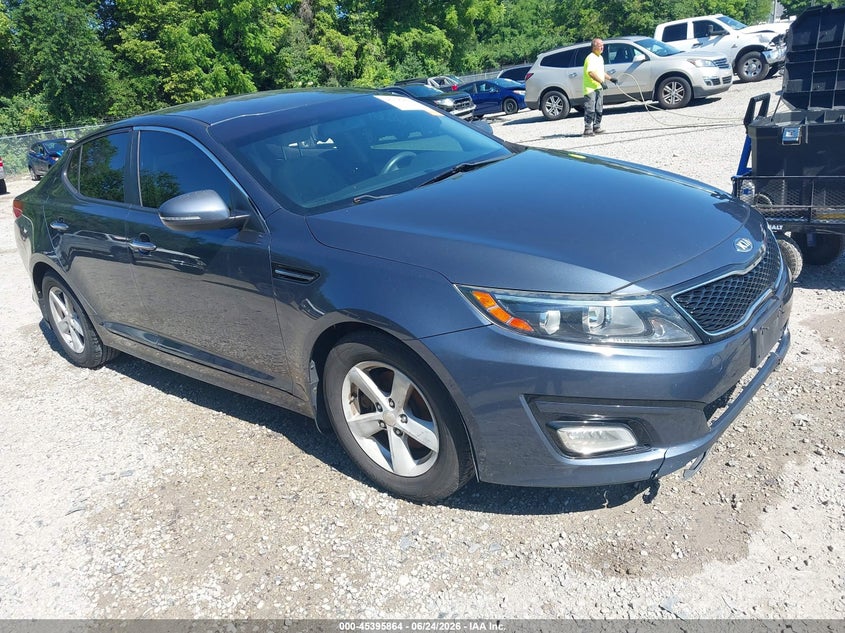 2015 Kia Optima VIN KNAGM4A7XF5547369 IAAI salvage auction — THEFT, Salvage (Ohio), sold $25 on 2026-07-28 (photo 1)