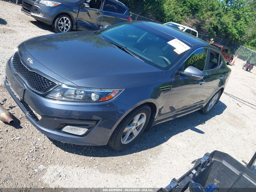 2015 Kia Optima VIN KNAGM4A7XF5547369 IAAI salvage auction — THEFT, Salvage (Ohio), sold $25 on 2026-07-28 (photo 2)