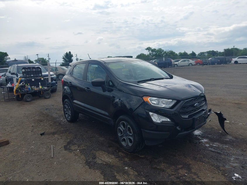 2021 Ford Ecosport VIN MAJ6S3FLXMC450952 IAAI salvage auction — FRONT END, Salvage (Virginia), sold $1,950 on 2026-07-07 (photo 1)