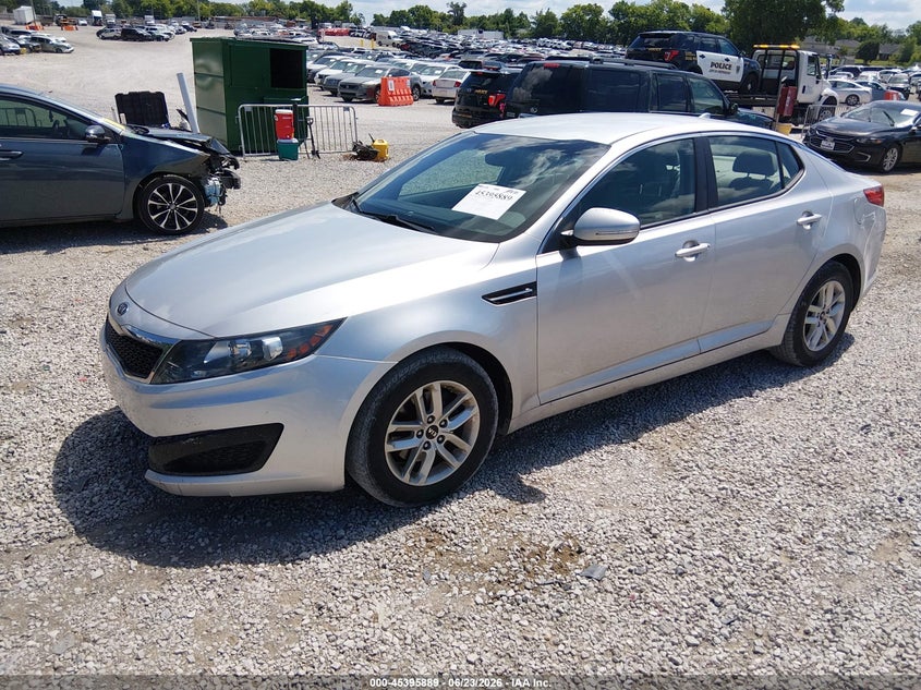 2011 Kia Optima VIN KNAGM4A73B5166618 IAAI salvage auction — FRONT END, Salvage (Idaho), sold $650 on 2026-07-15 (photo 2)