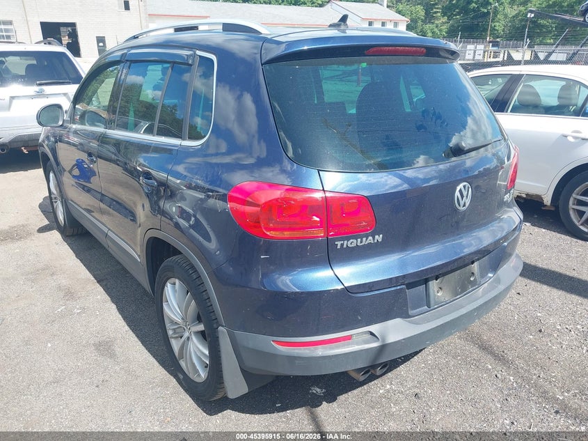 2013 Volkswagen Tiguan VIN WVGBV7AX9DW537785 IAAI salvage auction — FRONT END, Clear (Massachusetts), sold $1,000 on 2026-07-17 (photo 3)