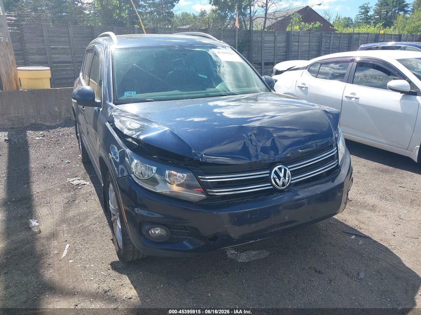 2013 Volkswagen Tiguan VIN WVGBV7AX9DW537785 IAAI salvage auction — FRONT END, Clear (Massachusetts), sold $1,000 on 2026-07-17 (photo 6)