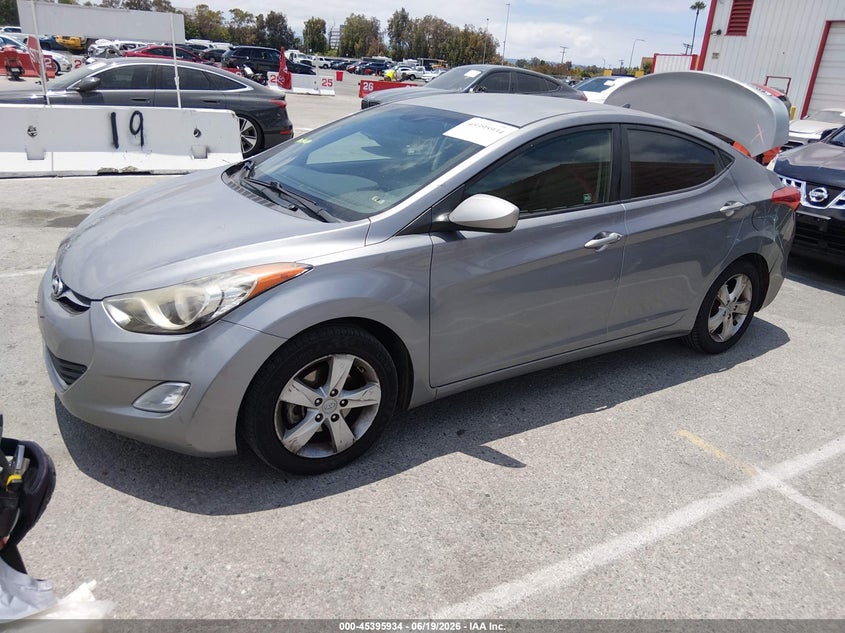 2013 Hyundai Elantra VIN KMHDH4AE8DU488541 IAAI salvage auction — REAR END, Salvage (California), sold $1,250 on 2026-07-16 (photo 2)