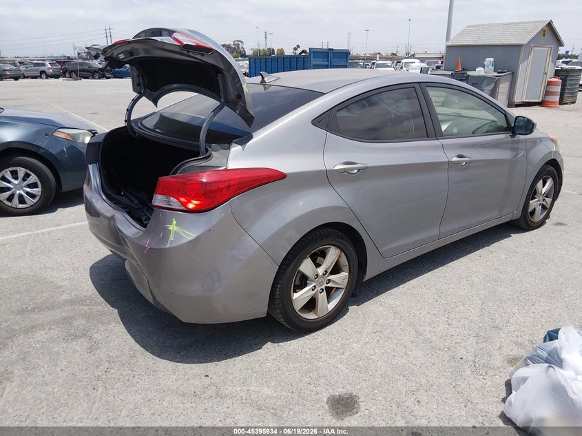 2013 Hyundai Elantra VIN KMHDH4AE8DU488541 IAAI salvage auction — REAR END, Salvage (California), sold $1,250 on 2026-07-16 (photo 4)