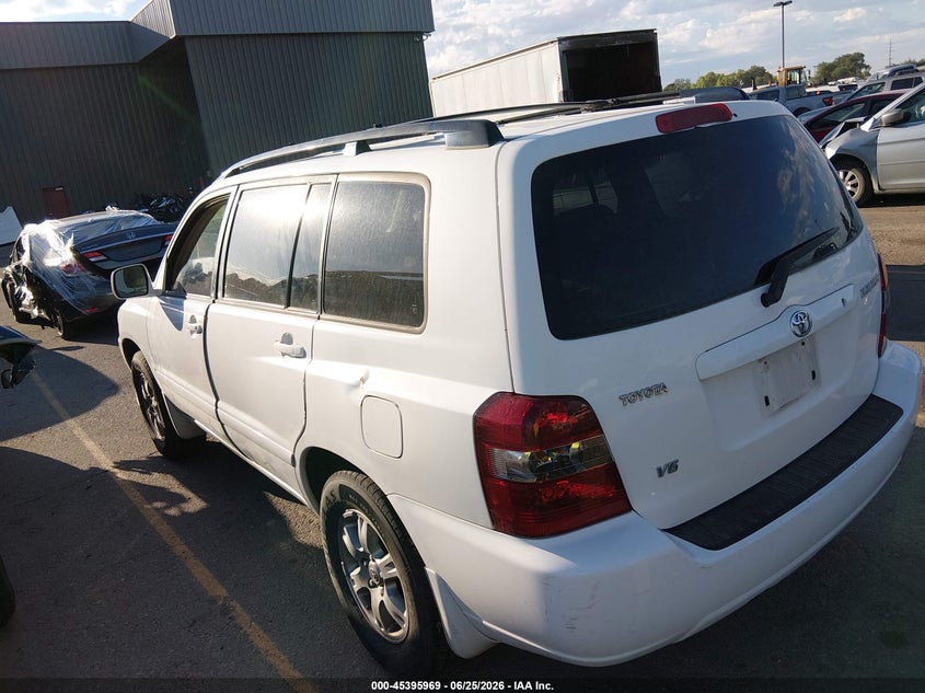2005 Toyota Highlander VIN JTEDP21A550046992 IAAI salvage auction — NORMAL WEAR, Clear (Idaho), sold $475 on 2026-07-31 (photo 3)