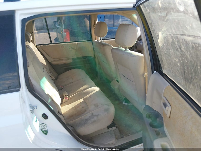 2005 Toyota Highlander VIN JTEDP21A550046992 IAAI salvage auction — NORMAL WEAR, Clear (Idaho), sold $475 on 2026-07-31 (photo 8)