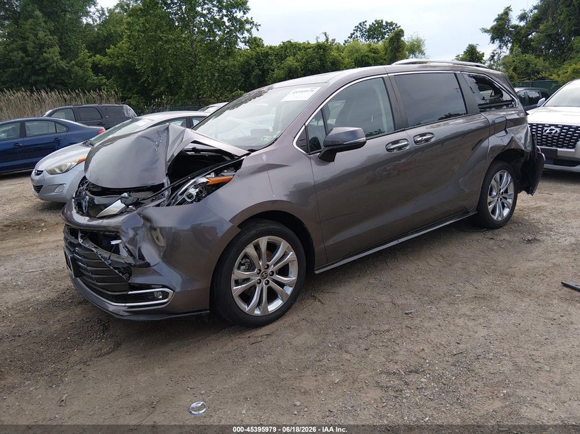 2022 Toyota Sienna VIN 5TDERKEC4NS085715 IAAI salvage auction — UNKNOWN, Salvage Title, sold $12,900 on 2026-07-30 (photo 2)