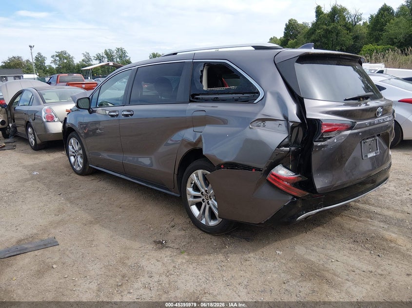 2022 Toyota Sienna VIN 5TDERKEC4NS085715 IAAI salvage auction — UNKNOWN, Salvage Title, sold $12,900 on 2026-07-30 (photo 3)