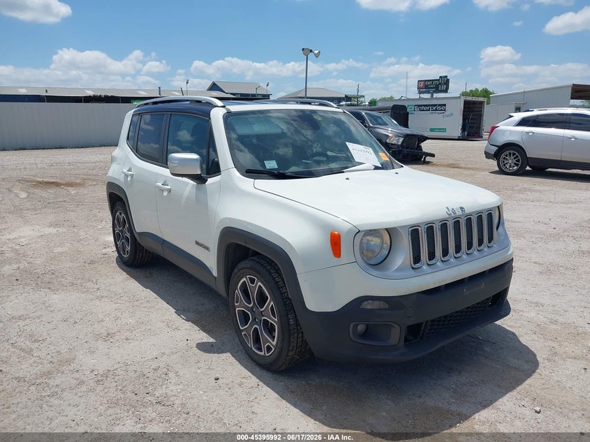2016 Jeep Renegade VIN ZACCJADT0GPD64914 IAAI salvage auction — NORMAL WEAR, Salvage Title, sold $1,100 on 2026-07-15 (photo 1)