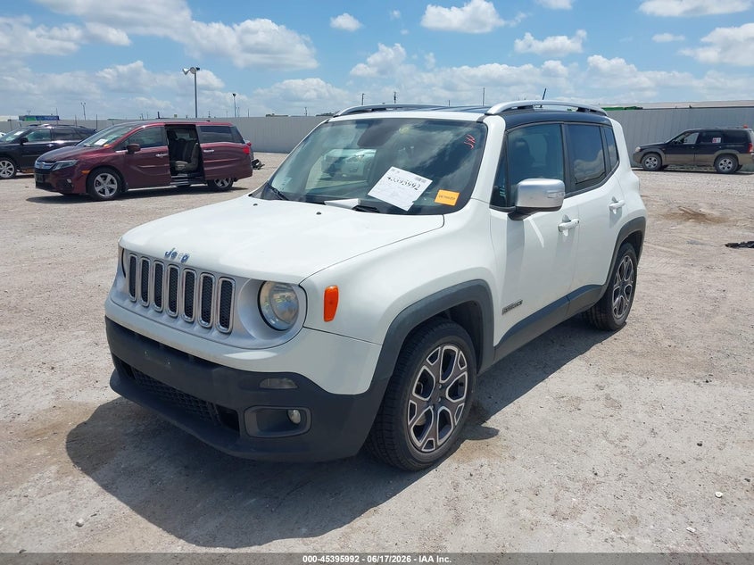 2016 Jeep Renegade VIN ZACCJADT0GPD64914 IAAI salvage auction — NORMAL WEAR, Salvage Title, sold $1,100 on 2026-07-15 (photo 2)