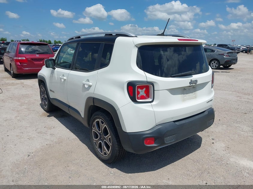 2016 Jeep Renegade VIN ZACCJADT0GPD64914 IAAI salvage auction — NORMAL WEAR, Salvage Title, sold $1,100 on 2026-07-15 (photo 3)
