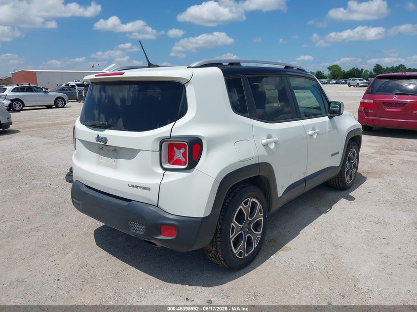 2016 Jeep Renegade VIN ZACCJADT0GPD64914 IAAI salvage auction — NORMAL WEAR, Salvage Title, sold $1,100 on 2026-07-15 (photo 4)