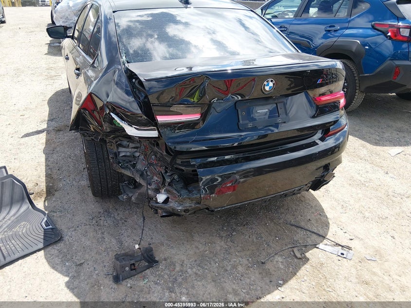 2021 BMW 3er VIN 3MW5U7J00M8B55383 IAAI salvage auction — REAR END, Salvage Title, sold $7,200 on 2026-07-29 (photo 6)