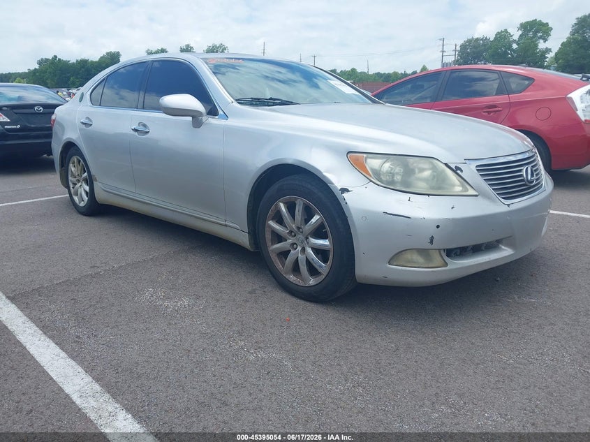 2007 Lexus Ls 460 VIN JTHBL46FX75048216 IAAI salvage auction — LEFT REAR, Clear (Mississippi), sold $525 on 2026-07-28 (photo 1)