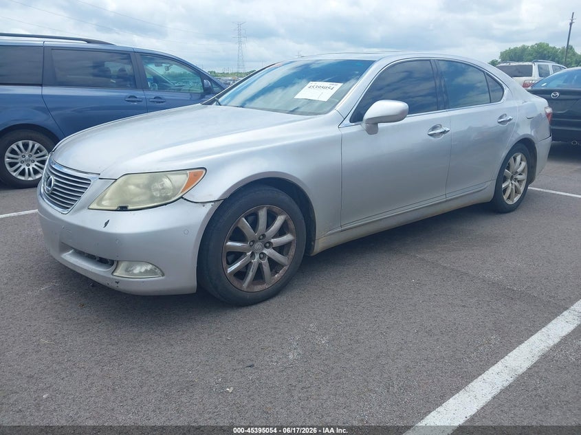2007 Lexus Ls 460 VIN JTHBL46FX75048216 IAAI salvage auction — LEFT REAR, Clear (Mississippi), sold $525 on 2026-07-28 (photo 2)