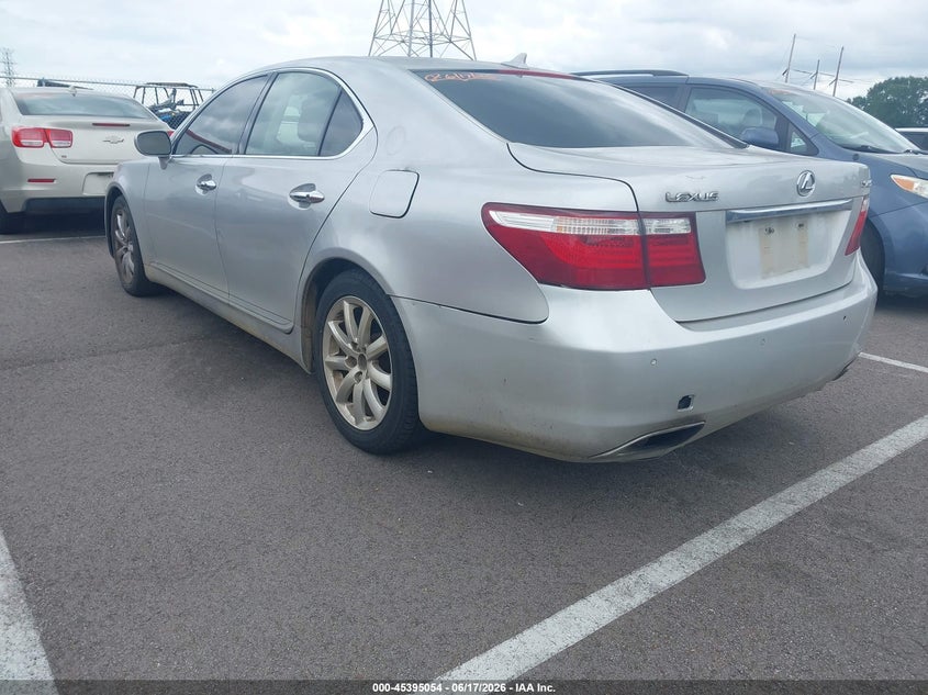 2007 Lexus Ls 460 VIN JTHBL46FX75048216 IAAI salvage auction — LEFT REAR, Clear (Mississippi), sold $525 on 2026-07-28 (photo 3)