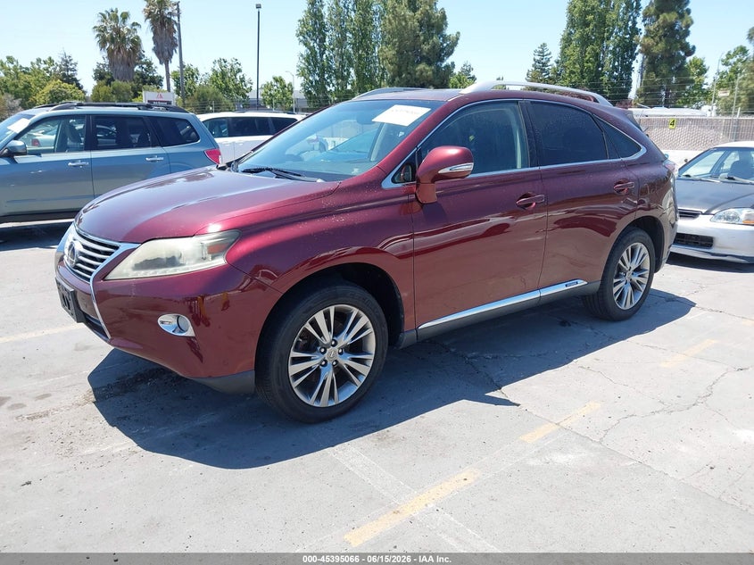 2013 Lexus Rx 450h VIN JTJBC1BA2D2441843 IAAI salvage auction — NORMAL WEAR, Clear - Dealer Only (California), sold $3,200 on 2026-07-29 (photo 2)