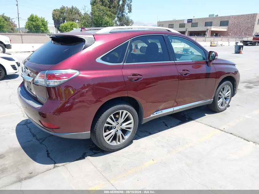 2013 Lexus Rx 450h VIN JTJBC1BA2D2441843 IAAI salvage auction — NORMAL WEAR, Clear - Dealer Only (California), sold $3,200 on 2026-07-29 (photo 4)