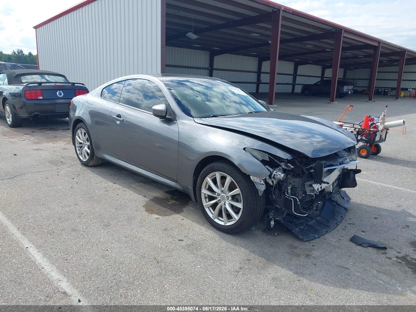 2012 Infiniti G VIN JN1CV6EL7CM470093 IAAI salvage auction — FRONT END, Clear (Indiana), sold $25 on 2026-07-23 (photo 1)
