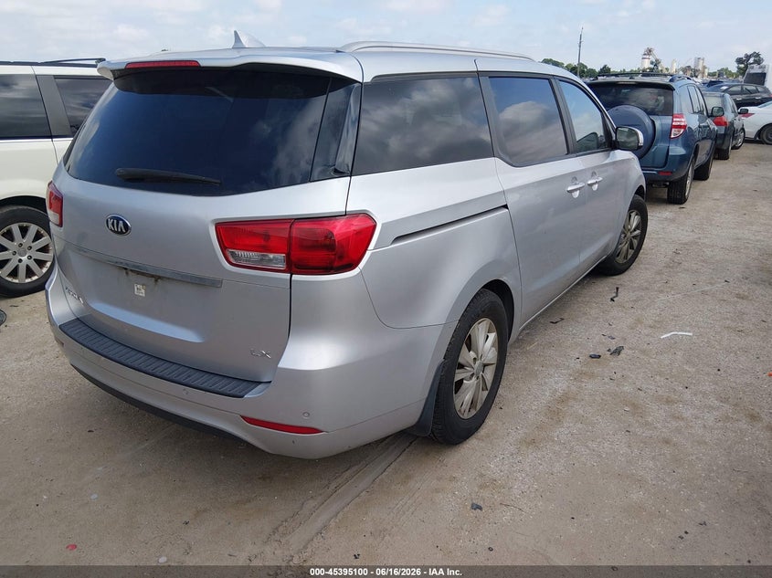2016 Kia SEDONA VIN KNDMB5C18G6212407 IAAI salvage auction — NORMAL WEAR, Original (Texas), sold $1,350 on 2026-07-07 (photo 4)