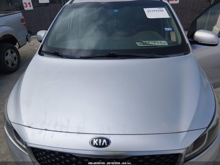 2016 Kia SEDONA VIN KNDMB5C18G6212407 IAAI salvage auction — NORMAL WEAR, Original (Texas), sold $1,350 on 2026-07-07 (photo 6)