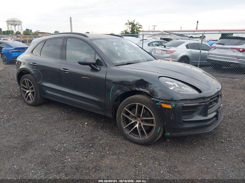 2022 Porsche Macan VIN WP1AA2A59NLB08676 IAAI salvage auction — FRONT END, Salvage (New Jersey), sold $20,100 on 2026-08-17 (photo 1)