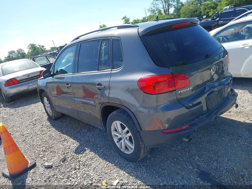 2016 Volkswagen Tiguan VIN WVGBV7AX2GW508651 IAAI salvage auction — REAR END, Salvage (Ohio), sold $25 on 2026-07-28 (photo 3)