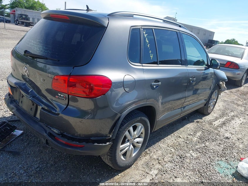 2016 Volkswagen Tiguan VIN WVGBV7AX2GW508651 IAAI salvage auction — REAR END, Salvage (Ohio), sold $25 on 2026-07-28 (photo 4)