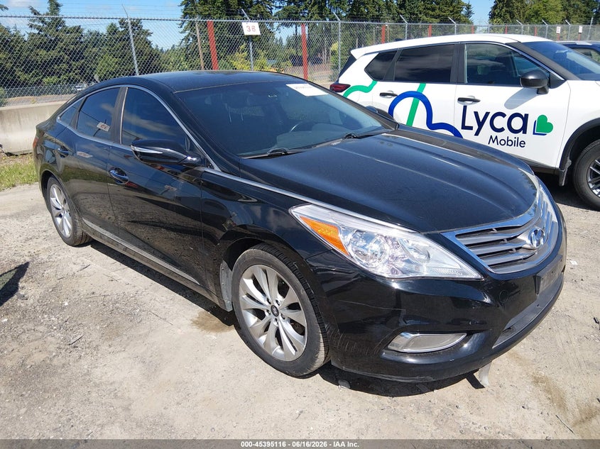 2013 Hyundai Azera VIN KMHFG4JGXDA245781 IAAI salvage auction — NORMAL WEAR, Clear (Washington), sold $550 on 2026-07-15 (photo 1)