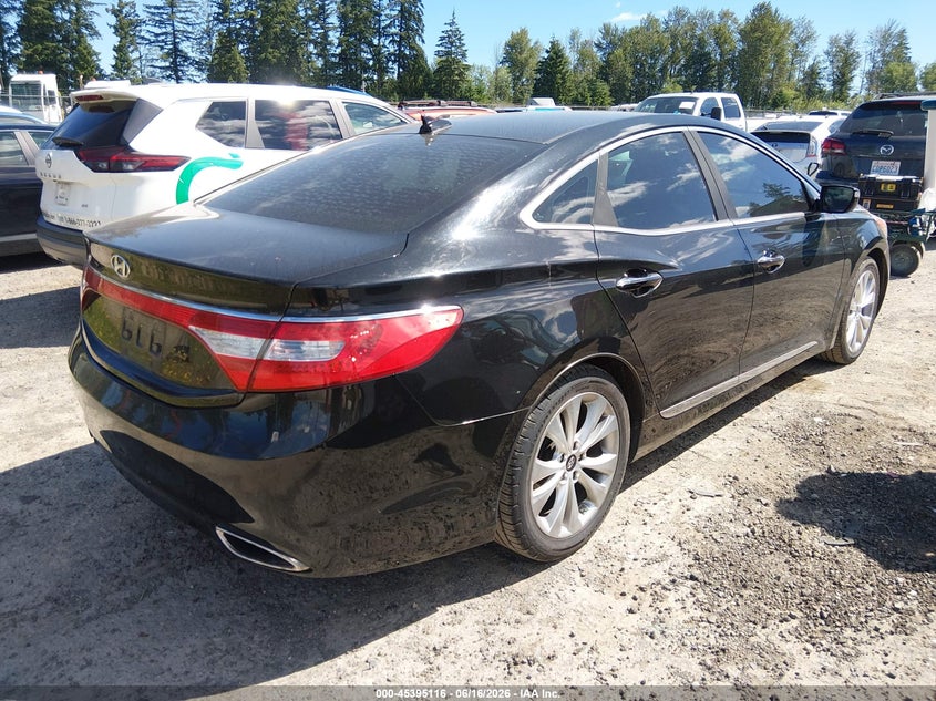 2013 Hyundai Azera VIN KMHFG4JGXDA245781 IAAI salvage auction — NORMAL WEAR, Clear (Washington), sold $550 on 2026-07-15 (photo 4)