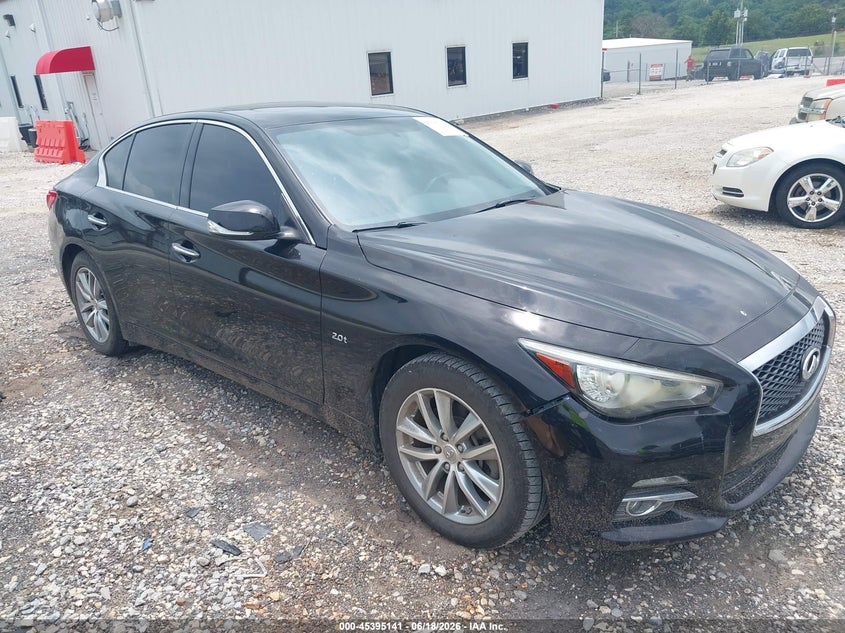 2016 Infiniti Q50 VIN JN1CV7AP0GM202460 IAAI salvage auction — NORMAL WEAR, Clear (Arkansas), sold $1,525 on 2026-07-16 (photo 1)
