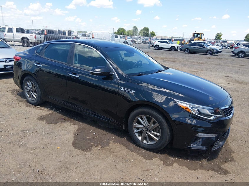 2019 Kia Optima VIN 5XXGT4L33KG321891 IAAI salvage auction — FRONT & REAR, Salvage (Arkansas), sold $1,450 on 2026-07-22 (photo 1)