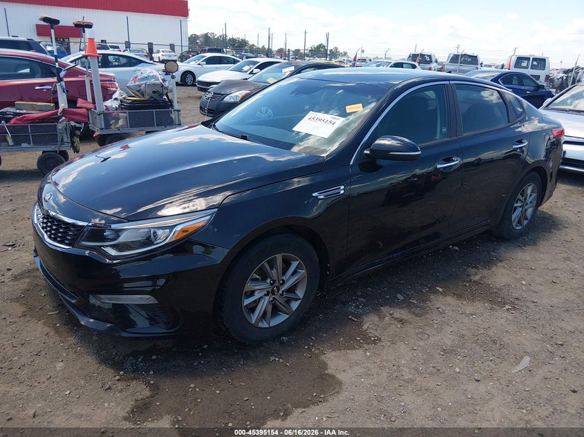 2019 Kia Optima VIN 5XXGT4L33KG321891 IAAI salvage auction — FRONT & REAR, Salvage (Arkansas), sold $1,450 on 2026-07-22 (photo 2)