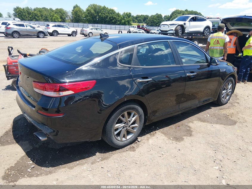 2019 Kia Optima VIN 5XXGT4L33KG321891 IAAI salvage auction — FRONT & REAR, Salvage (Arkansas), sold $1,450 on 2026-07-22 (photo 4)
