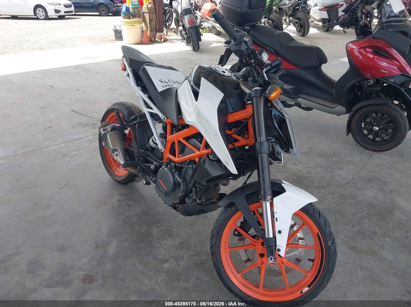 2018 Ktm 390 adventure VIN MD2JPJ40XJC257208 IAAI salvage auction — FRONT & REAR, Salvage Title, sold $25 on 2026-07-29 (photo 1)