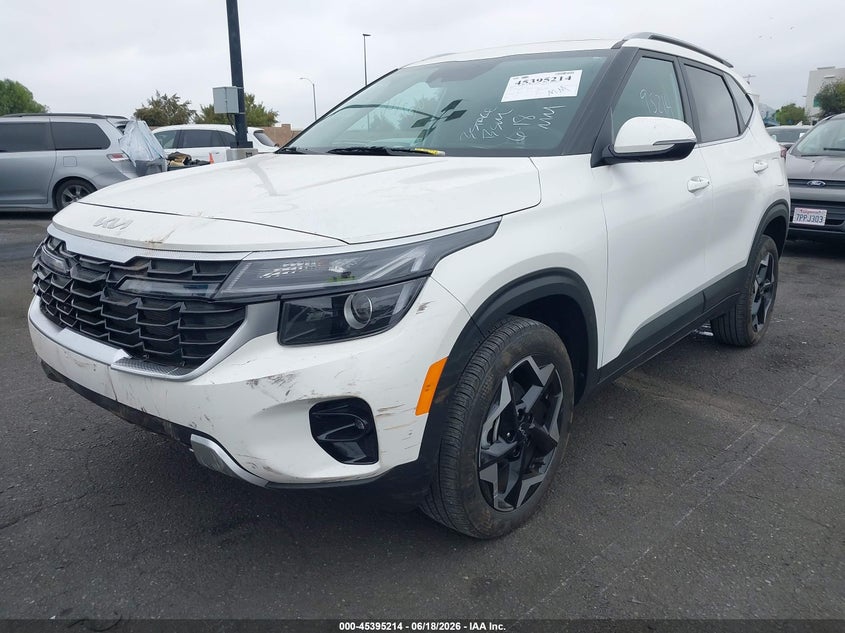 2025 Kia Seltos VIN KNDER2AA9S7733897 IAAI salvage auction — FRONT END, Salvage Title, sold $7,500 on 2026-07-08 (photo 2)