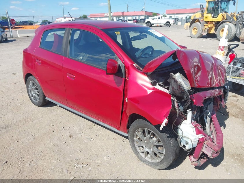 2017 Mitsubishi Mirage VIN ML32A3HJ7HH015793 IAAI salvage auction — FRONT END, Salvage (Tennessee), sold $25 on 2026-07-16 (photo 1)