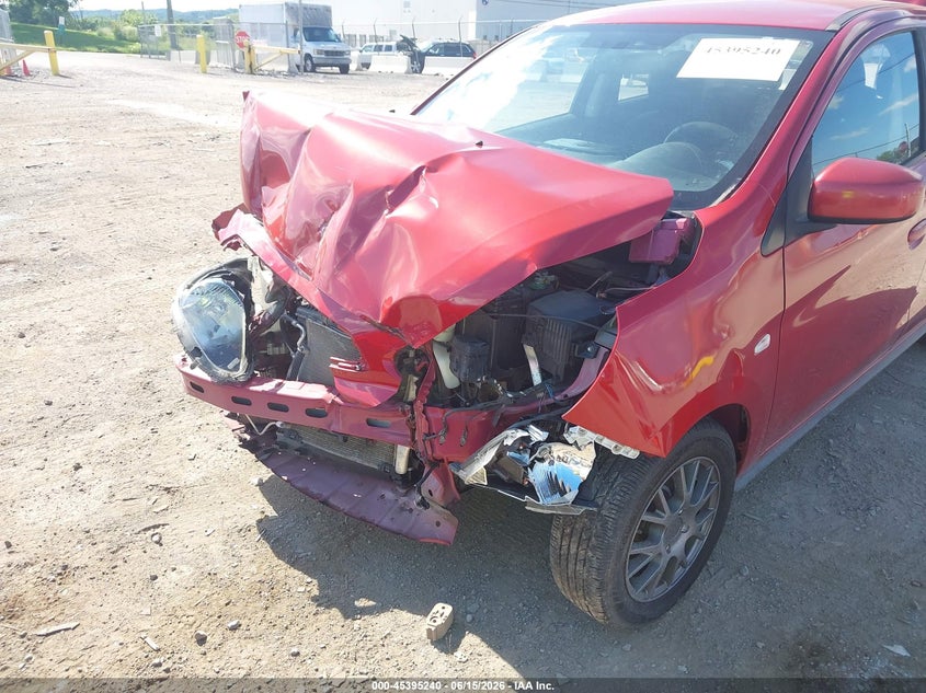 2017 Mitsubishi Mirage VIN ML32A3HJ7HH015793 IAAI salvage auction — FRONT END, Salvage (Tennessee), sold $25 on 2026-07-16 (photo 6)