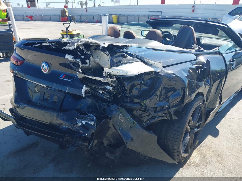 2023 BMW M8 VIN WBSDZ0C00PCL36476 IAAI salvage auction — FRONT & REAR, Salvage (California), sold $17,850 on 2026-07-29 (photo 6)