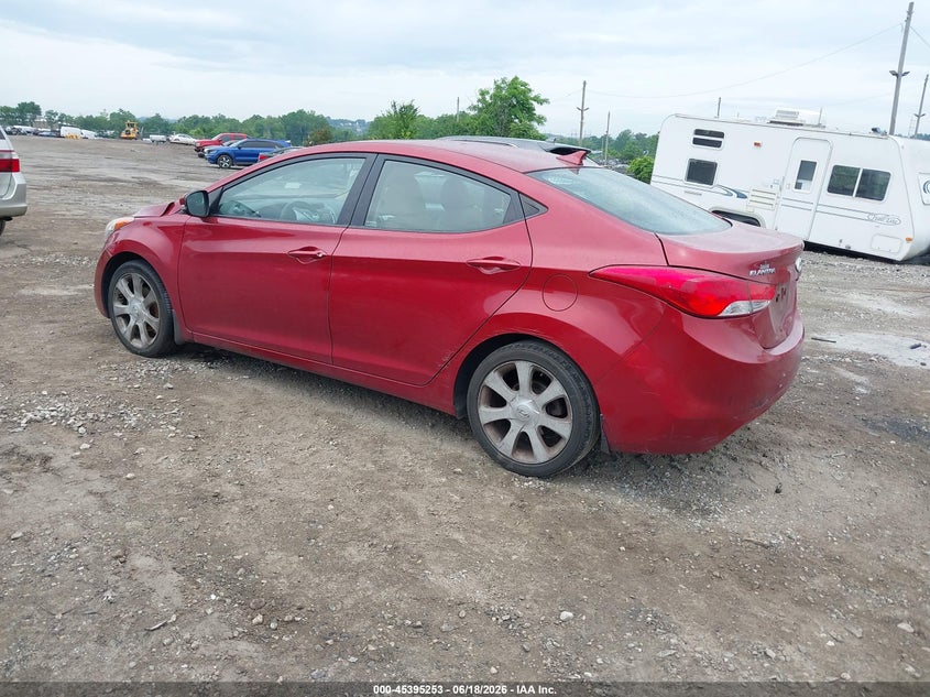 2013 Hyundai Elantra VIN KMHDH4AE0DU670184 IAAI salvage auction — LEFT FRONT, Salvage Title, sold $900 on 2026-07-17 (photo 3)